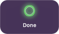 The Quick Edit card with a green ring and the word Done.